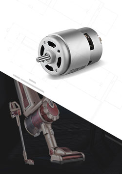 須大批量定制的便攜式無線手持吸塵器電機19.3V180W直流電機
