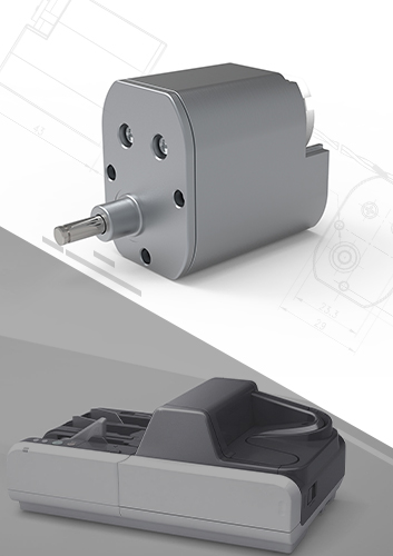 12V緊湊型支票掃描儀電機0.65 W/40 mN.m直流齒輪箱電機